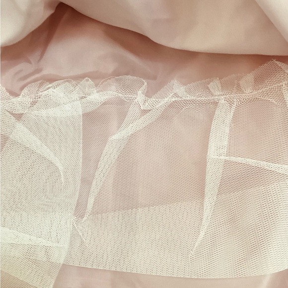 NWT BlueBeri Pink Layered dress, silver/gold accents, rows of flowers - Picture 11 of 11